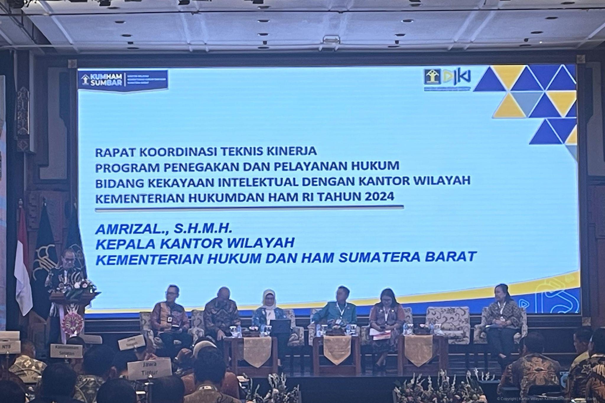 Kakanwil Amrizal Jelaskan Capaian Kinerja Terkait Kekayaan Intelektual di Wilayah Sumatera Barat